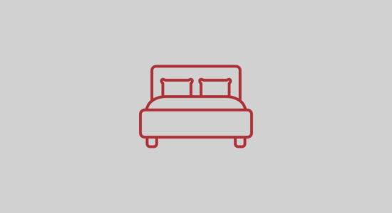 Suíte de casal com cama de casal