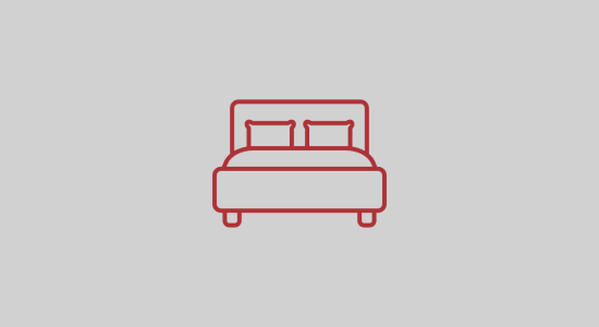 Suíte de casal com cama de casal